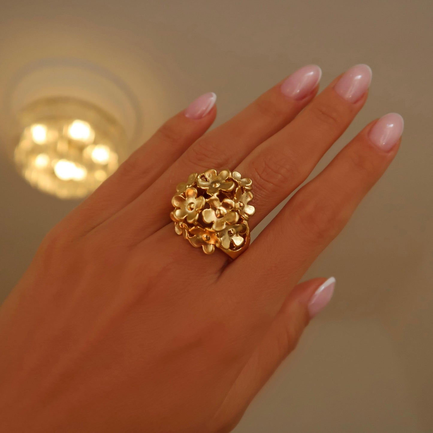 Florence-gold ring ZAMAC jewelry - Handmade jewelry for lovers of natural, clean shapes..