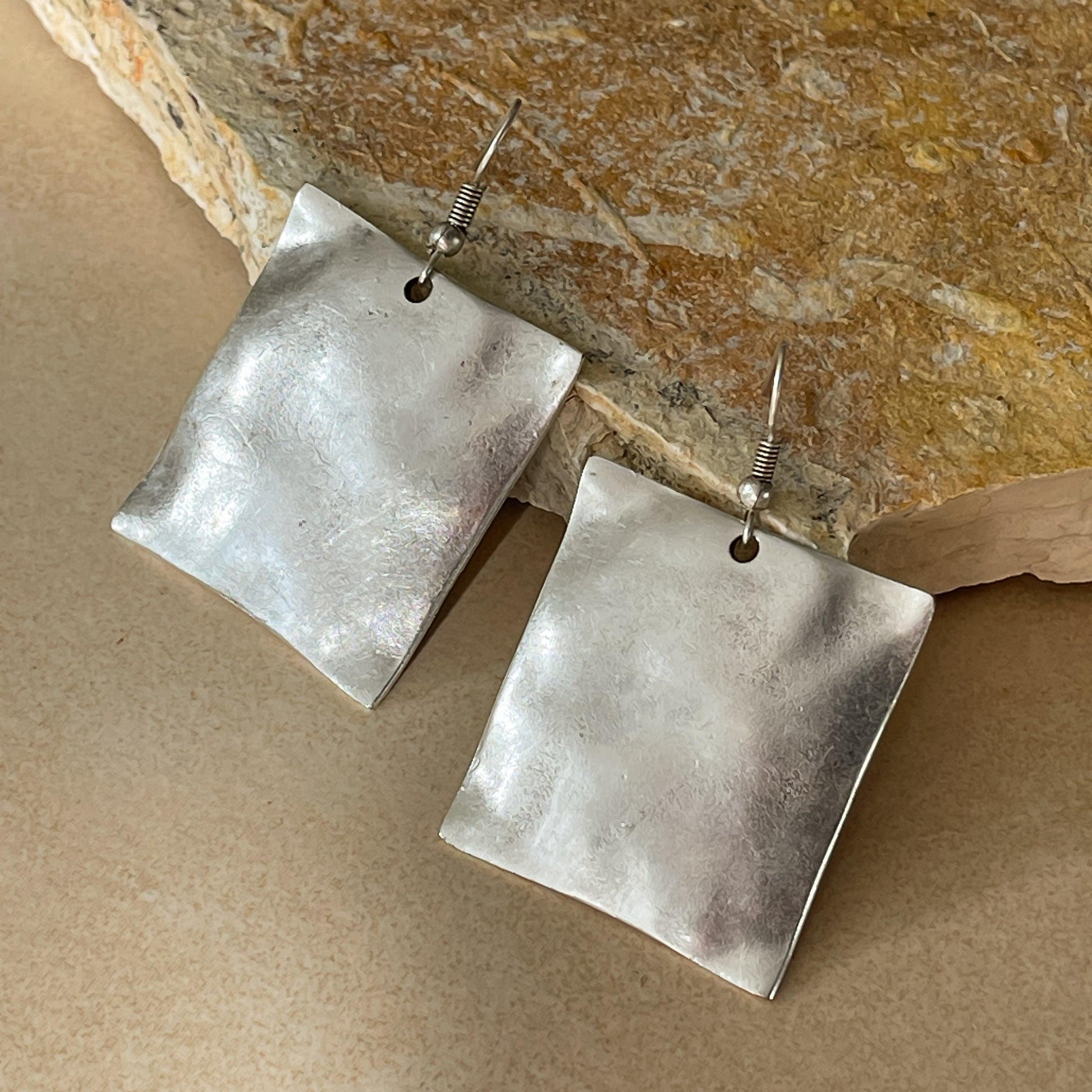 Moscow earrings ZAMAC jewelry - Handmade jewelry for lovers of natural, clean shapes..