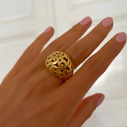 Seville-gold ring ZAMAC jewelry - Handmade jewelry for lovers of natural, clean shapes..
