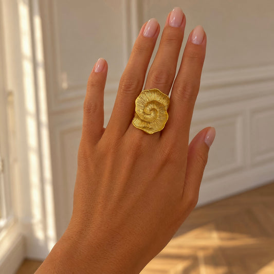 Taormina-gold gyűrű - aranyozott, állítható