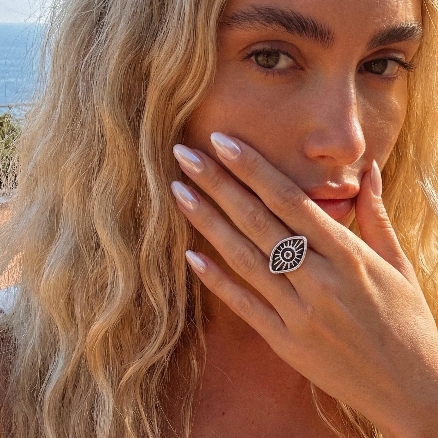 Mykonos ring ZAMAC jewelry - Handmade jewelry for lovers of natural, clean shapes..