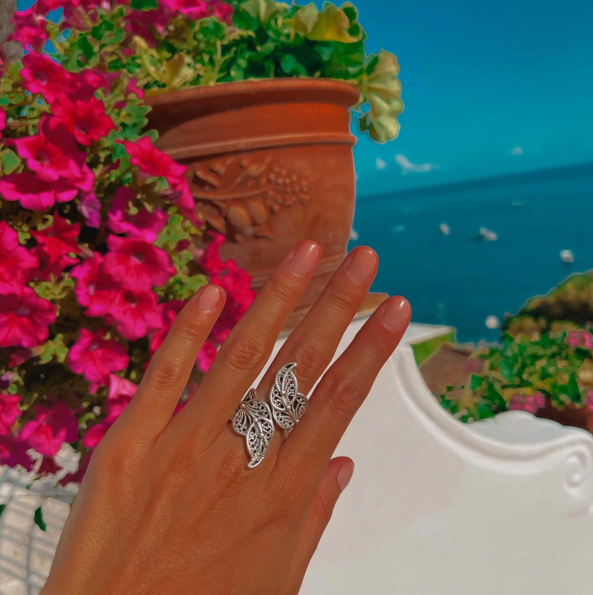 Positano gyűrű  ZAMAC ékszerek - Kézzel készület ékszerek a természetes, letisztult formák kedvelőinek..