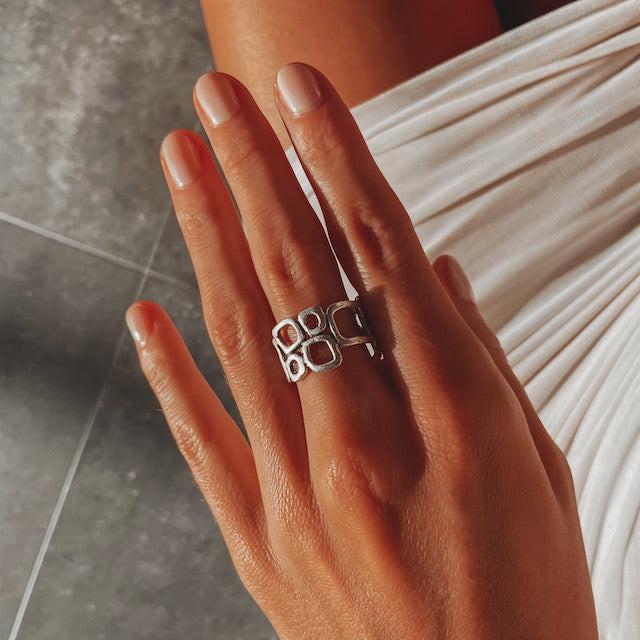 Rapallo ring ZAMAC jewelry - Handmade jewelry for lovers of natural, clean shapes..