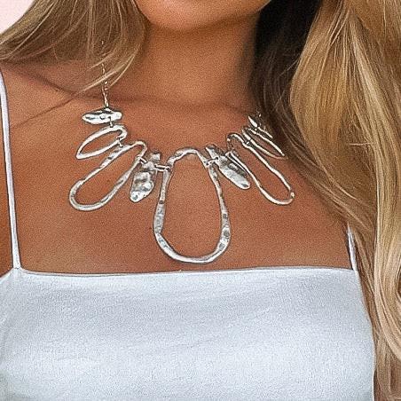 Capri necklace ZAMAC jewelry - Handmade jewelry for lovers of natural, clean shapes..