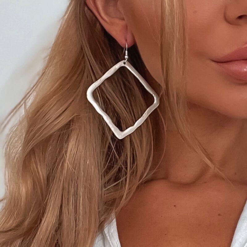 Marbella earrings ZAMAC jewelry - Handmade jewelry for lovers of natural, clean shapes..