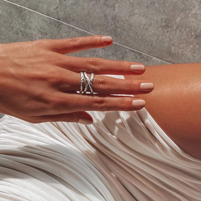 Alassio ring ZAMAC jewelry - Handmade jewelry for lovers of natural, clean shapes..